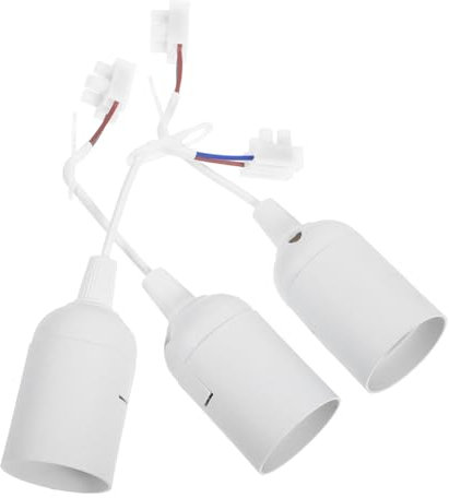 HOMSFOU 3pcs Lampenfassungen E27 Hängende Licht Sockel Hause Lampe Kronleuchter Lampenfassung Leuchte Für Beleuchtung Birne Lampe