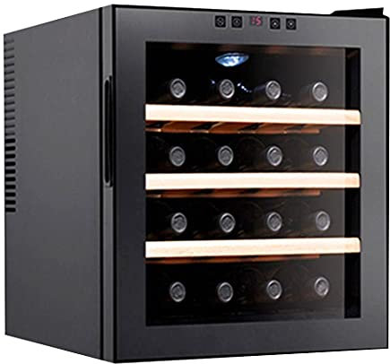 IUBGFTO Gabinete para vinos de Temperatura Constante de Escritorio, Gabinete para vinos, Mini gabinete para vinos electrónico para el hogar, Barra de Hielo pequeña, Enfriador de vinos Incorporado