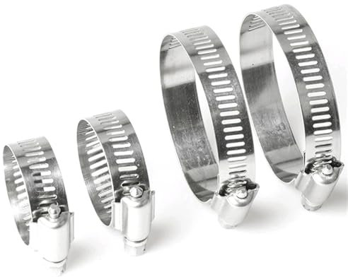 Kit morsetti a vite senza fine (6-51 mm) - Connettori per tubi regolabili per uso domestico, giardino e automobilistico, 13,7, 16,2 mm