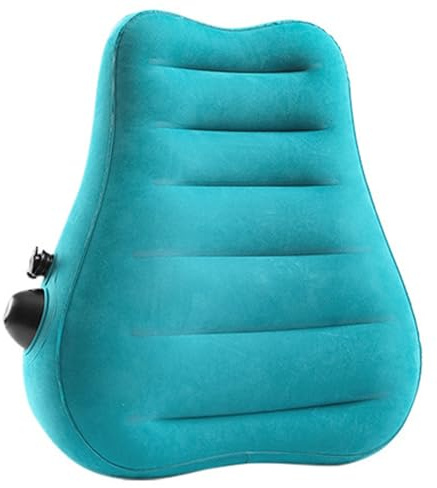 YiQinzcxg Cómodo Cojín Inflable Respaldo Cojín Suave PVC Copos Cojín Lumbar Para Autoavión Tren Respaldo Apoyo Relajación