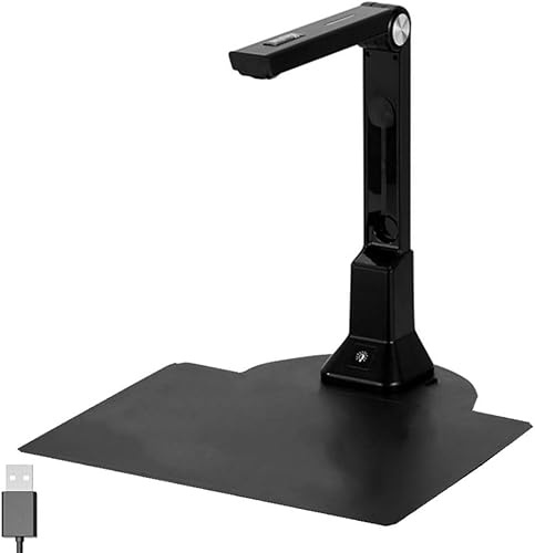 Visualiser For Teaching Scanner Document Camera Usb 10MP HD A4 Format Scanners For Laptops PC Portable Doc Cam Photo Scanner Online Training With OCR, Scan Snap,Multiple Page Auto Scanning,L