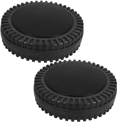 UPKOCH 2pezzi Ruote in PE per Elettrodomestici da Rotelle Girevoli Stelo per Barbecue Kit di Sostituzione Ruote per Carrello Grill Girevoli Piccole Nere Adatte Impieghi Gravosi