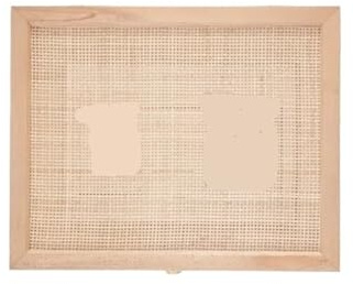 Coffret de compteur électrique en rotin, couvercle rabattable, boîte distribution d'entrée, peinture décorative, décoration créative for la maison(50x40cm)