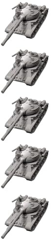 5PCS T-34-62 Sovietico Carro Armato Medio Modello Resina 1/144 DIY MBT Guerra Fredda Aggiornamento T-34/62 Per Collezionisti E Hobbisti