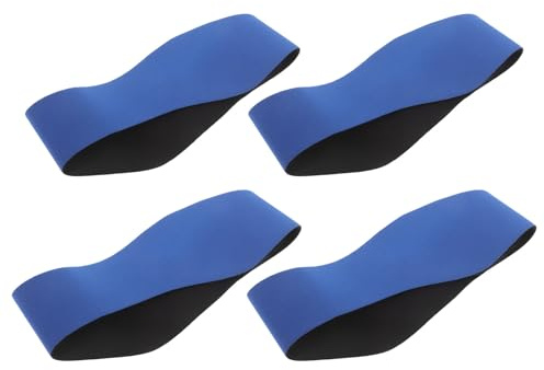 BEBEMOKO 4pcs Waterproof Swimming Ear Protector Headband for Men Women, Neoprene Swim Ear Band with Sweatproof Design, Large Blue Bathing and Diving Headwear for Water Activities