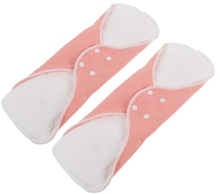 Healvian Compresas Reutilizables para Mujeres Xl 25x33 Cm, 2 Unidades, Toallas Sanitarias de Algodón Transpirable para Incontinencia Femenina y Maternidad, Forro Lavable Absorbente