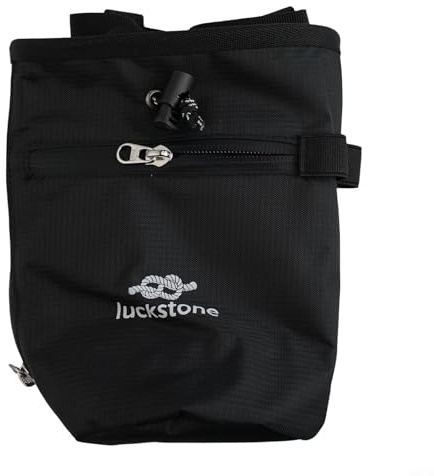 Tidgel Magnesium-Kreidebeutel zum Klettern und Gewichtheben, auslaufsicher, mit Fleece gefütterter Puderbeutel mit zwei Taschen