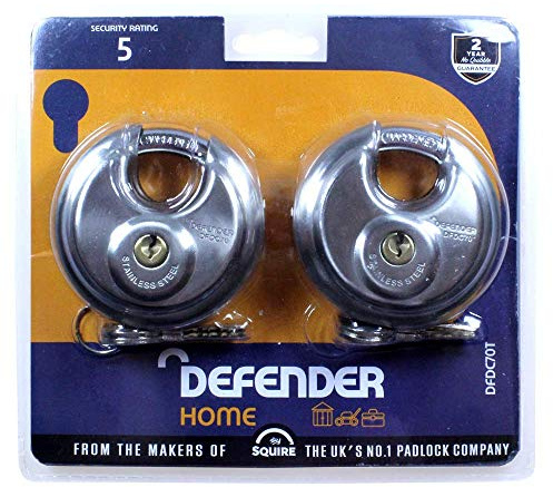 Defender Defdc70t Cadenas disque Twinpack 70 mm