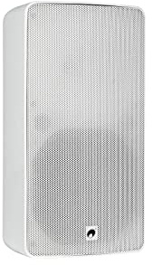 OMNITRONIC ODP-208 Installationslautsprecher 16 Ohm weiß | Wetterfester 8-Wandlautsprecher mit Halterung und 150 W RMS