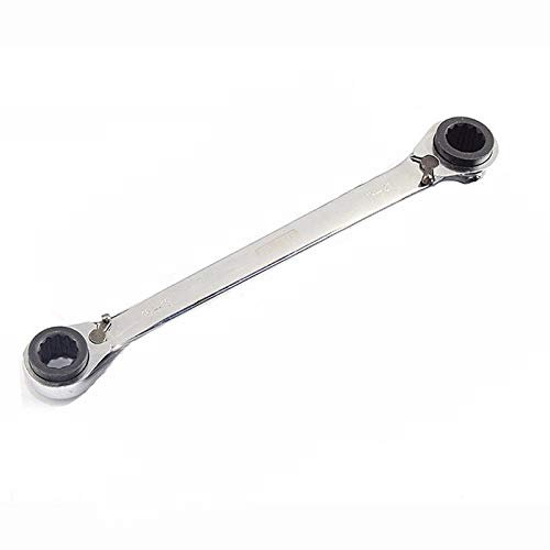 SENRISE Llaves de trinquete de 4 a 19 mm, 4 en 1, llave combinada de doble anillo, doble extremo, métrica, plana, herramientas de reparación para reparación de uso de coche y bicicleta (11 mm)