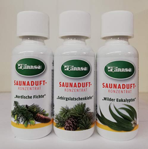Finnsa Saunaaufguss Leichter Atem Eukalyptus, Fichtennadel, Gebirgslatschenkiefer (3x100ml)