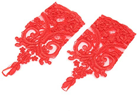 SOIMISS Braut Spitze Spitze Fingerlose Handschuhe Kurze Blumenhandschuhe Vintage Hand Accessoires Geschenke für Frauen Mädchen Hochzeit Strand Party Gefälligkeiten