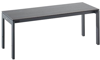 EUROKRAFT | pro | Umkleidebank mit Stahlgestell | LxHxT 1000 x 415 x 400 mm | Sitzfläche Oak Silver