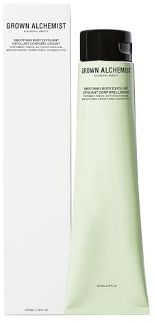 Grown Alchemist Smoothing Body Exfoliant Pfefferminze, Aktivkohle - Körperpeeling gegen Cellulite, natürliches Hyaluronsäure Peeling für schöne Haut - Exfoliating Body Scrub 170 ml