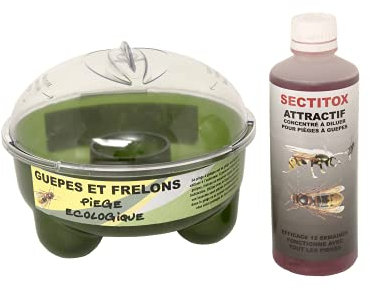 Rakimeur Lot 1 Piège à guêpes frelons + Attractif
