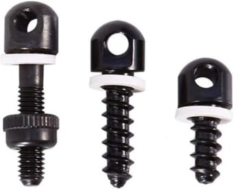 BORDSTRACT 3Pcs Sling Swivel Screws Quick Detach Sling Screw Adapter Studs Base Swivel Tool 32mm 28mm 22mm with White Spacers for Wood and Synthetic Stocks
