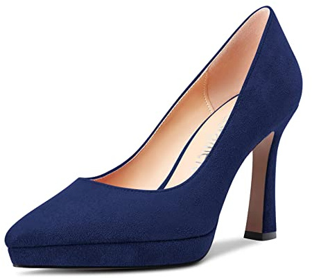 Castamere Donna Spillo Alto High Tacco Heel Chiusa a Punta Pumps Slip-on Ufficio Feste Clear Classico Scarpe 10 CM Heels