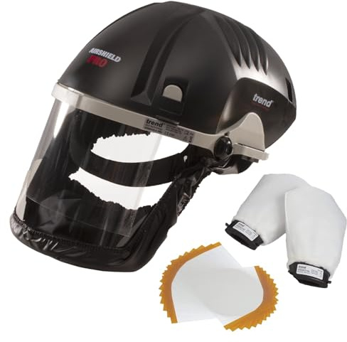 Trend Airshield Pro Respirator & Face Shield Bundle with Replacement Visor Overlays and Additional Twin Air Filters, AIR/PRO/D5