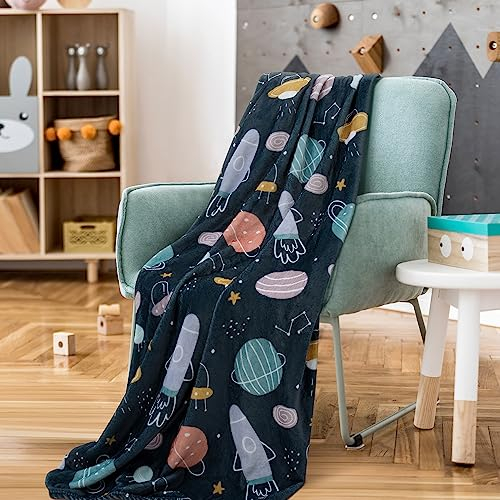 Paco Home Kinderdecke Babydecke Kuscheldecke Verschiedene Motive Flauschig Weich Kinderzimmer Spielzimmer Waschbar, Farbe:Mehrfarbig, Größe:127x150cm