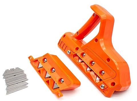 Jieotwice Chanfrein Pour Plaque de Plâtre Déligneuse à Plâtre Raboteuse Manuelle Pour Cloisons Sèches Lime à Plâtre Avec Lames 45° et 60°