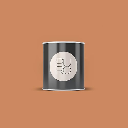 Livingwalls PURO Premium Wandfarbe c9004 - Malerfarbe mit sehr hoher Deckkraft - matte hochwertige Innenfarbe in Orange - 1l