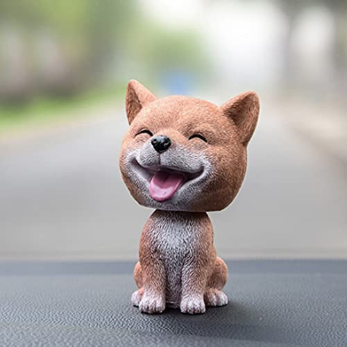 Rurunklee Auto Wackelpuppe Niedliche Hundeornamente Schütteln Wackelkopf Hunde Welpen Auto Innen Armaturenbrett Dekoration Kreative Geschenke für Auto Zuhause Schreibtisch Docoration