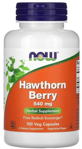 Now Foods – Hawthorn Berry | Cardiovascular Support – 540mg, 100 Veg Capsules