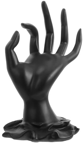 SAFIGLE Ok Gesture Jewelry Display Stand 7.48 Inch Resin Mannequin Hand Holder for Rings Bracelets Watches Multi-Functional Organizer for Desktop Store Window