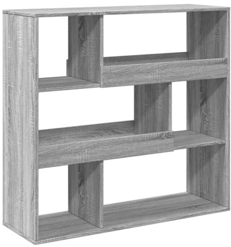 vidaXL Bücherregal/Raumteiler Grau Sonoma 100x33x94,5 cm