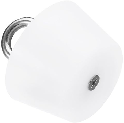 TOP-VIGOR 1 bouchon conique en caoutchouc, 39 mm à 50 mm, bouchon de baignoire solide avec anneau, joint conique en caoutchouc pour tubes à essai, tuyaux d'eau, trou de drainage, blanc