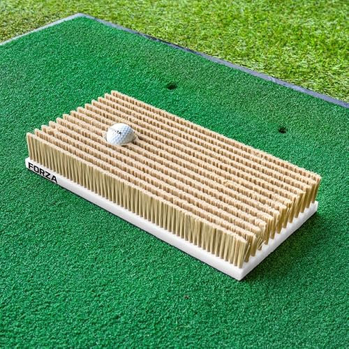 FORZA Golf Bunker Practice Mat | Realistic Sand Pit Simulation for All Skill Levels - Indoor and Outdoor Use [16in x 8in]