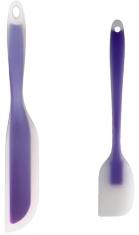 Srvauyea 2 Pezzi Spatole Flessibili in Silicone, Leccapentole Silicone per Dolci, Spatole Cucina Resistente per Cucinare, Cuocere e Miscelare