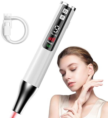 LáPiz De Picosegundos, LáPiz De Plasma Para Eliminar Lunares Y Manchas Oscuras, 9 Modos + 5 Niveles, BateríA De 2000 Mah, Para Verrugas, Pecas, Lunares, Manchas Oscuras, Tatuajes PequeñOs,Red