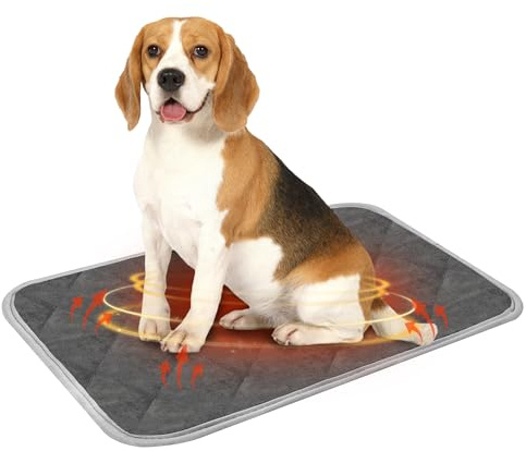 Chumix 48X70 cm Coussin Auto-Chauffant pour Chat & Chien, Tapis Chauffant Chien, Coussin D'auto-Chauffage pour Animaux de Compagnie- Lavable en Machine, Adapté au Sèche-Linge, Antidérapant (L)