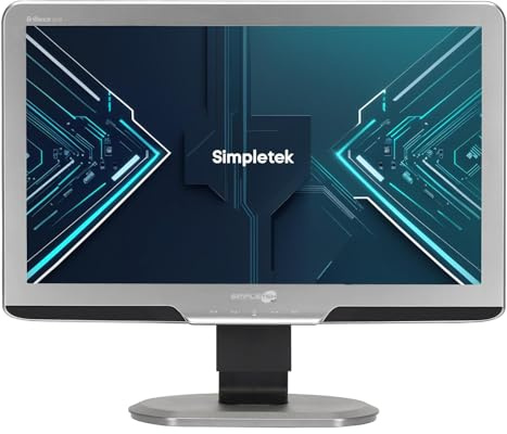 SIMPLETEK - Monitor Schermo Display 201B2CS/00 20 1600 X 900 px HD+ VGA USB con Base Computer PC Desktop | Cavo di Alimentazione e VGA Inclusi (Ricondizionato)
