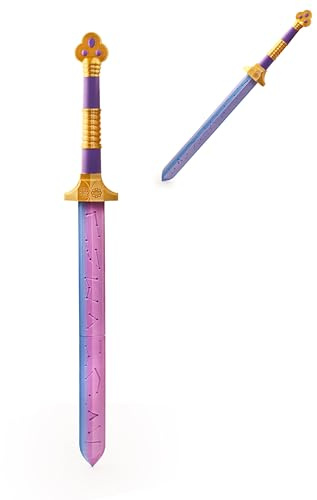 LNJMT Purple Sword Cosplay Costume Prop Dagger Sword Anime Props, for Halloween & Collectible,Rumi