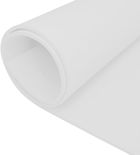 Skumskiva, vit, Eva skumbräda, – 400 mm (B) x 5 mm (D) x 1,6 m (L) skumplattor, EVA-skumgummi, för cosplay, kostym, hantverk, gör-det-själv-projekt
