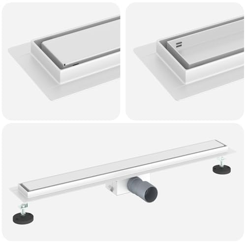 vidaXL 2 i 1 Duschavlopp Silver 70 cm Rostfritt Stål 304