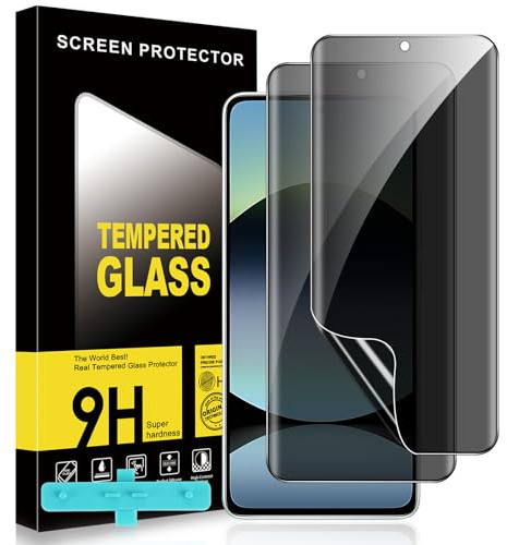 Doxxvai 2 Pezzi Pellicola Privacy per Xiaomi Redmi Note 14 5G, Compatibile con Impronta Digitale, Pellicola Protettiva Anti-Spy in TPU HD, Autorigenerante e Senza Bolle con Strumento di Montaggio