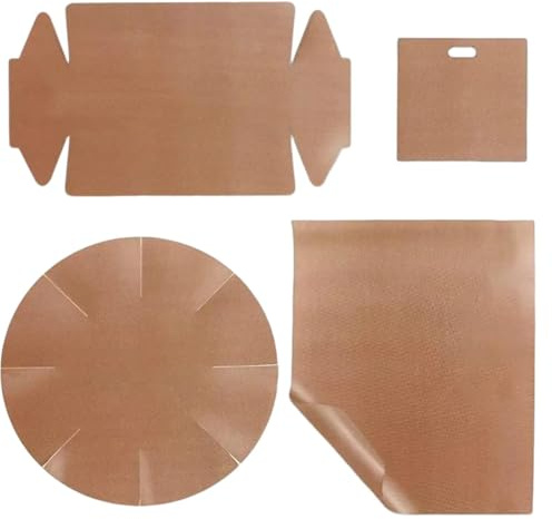 Hojas de papel para hornear, antiadherente, reutilizable, apto para alimentos, papel de horno para freidoras de aire caliente, para el hogar, jardín, camping, barbacoa, picnic, freidora, microondas