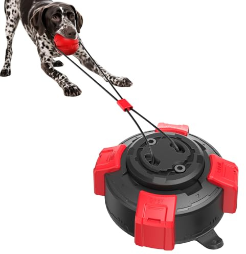 Upgraded Powerful Suction Cup Dog Toy - Cognitive Dog Toys -Tug of War Dog Toy for Aggressive Chewers Durable Puppy Molar Chew Toy with Teeth Cleaning Dog Enrichment Toys for Boredom & Anxiety Relief