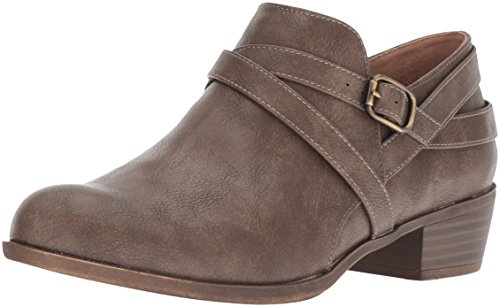 LifeStride Women's ADLEY Boot, taupe, 10 W US