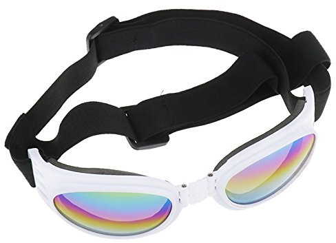 Create idea Chien UV Lunettes de Soleil Animaux de Compagnie Pliant Coupe-Vent Jouets Port de Lunettes Protection Manière complètement Sangle Réglable