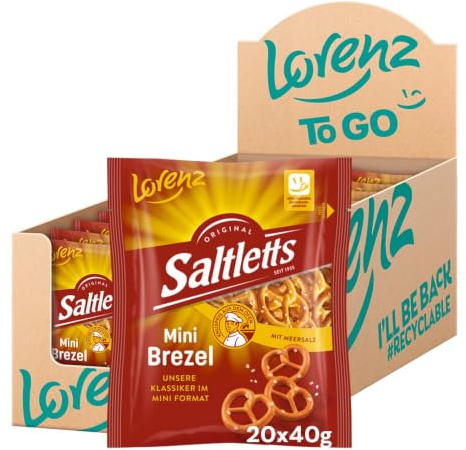 LORENZ | Saltletts Mini Brezel | 20 x 40 g | vegan