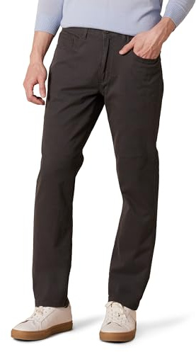 Amazon Essentials Herr rak passform 5-fickors komfort stretch chinos byxa (tidigare Goodthreads), grå, 31 B x 30 L