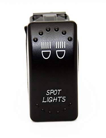 LED-Mafia Arbeitsscheinwerfer vordere hintere Scheinwerfer Spot Lights JJ22 - Symbol Kippschalter Wippschalter Schalter Auto Boot KFZ LKW Licht 12V 24V