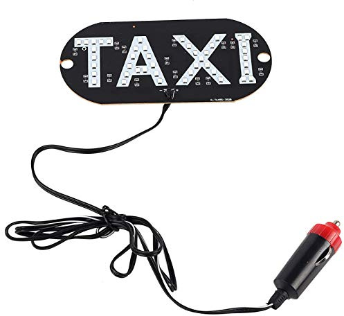 GAESHOW Taxi Schild für Windschutzscheibe, 12V LED Lichtschild für Auto, Fahrerhaus Kontrollleuchte