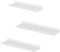 SONGMICS Mensole da Muro, Set di 3 Mensole da Parete in Metallo, Stile Industriale, per Decorazione, Cornici Fotografiche, 6 Viti Incluse, Disposizioni Multiple, Bianco LFS012W01