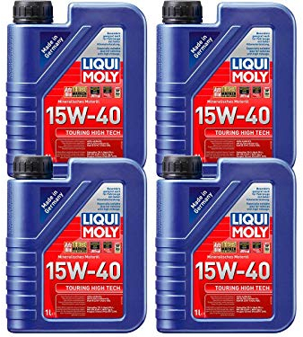 ILODA 4X Original Liqui Moly 1L Touring High Tech Motoröl Motorenöl Motoroil 15W-40