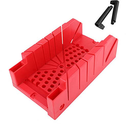 Boîte à Oreilles De Serrage Boîte à Onglets à Onglets à Onglets à Tact De La Scie De La Scie avec Une Barre De Levier Réglable Couleur Rouge
